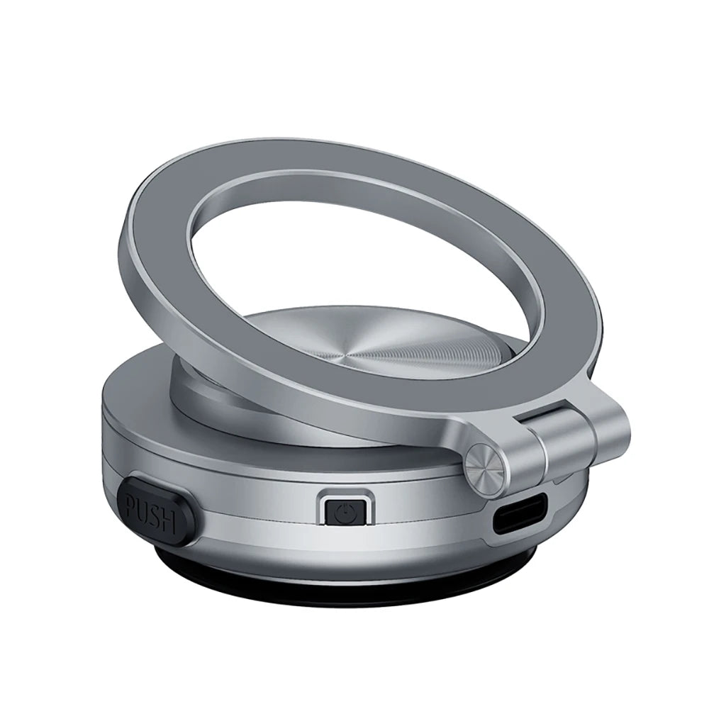 360° Rotatable Magnetic Car Phone Holder with Intelligent Vacuum Suction