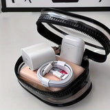 Mini Clear Zipper Storage Pouch – Portable Organizer for Cables, Earphones & Small Accessories
