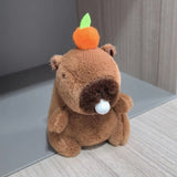 Capybara Plush Toy with Hoodie & Wings - Cute Stuffed Animal Keychain Gift