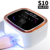 Cordless Rechargeable UV LED Nail Lamp – 36 Beads Fast-Dry Gel Nail Dryer for Home & Salon Use