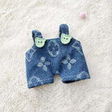 Labubu Doll Clothes – Fashion Overalls Outfit for 15cm/17cm Plush Anime Dolls (Fits V1 & V2 Models)