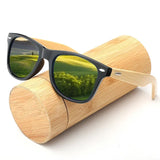 Classic Wooden UV400 Sunglasses – Stylish Bamboo Eyewear for Men