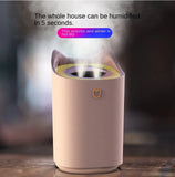 Humidificador de vapor frío de doble boquilla y gran capacidad con aromaterapia y luces LED