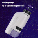 Handheld Pocket Microscope – 60–120X Portable Educational Microscope for Kids