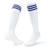 Calcetines de fútbol de compresión elásticos: calcetines deportivos transpirables hasta la rodilla para hombres, mujeres y niños