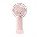 Mini ventilador de mano recargable por USB: solución de refrigeración portátil 3 en 1 con soporte para teléfono