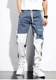 Men’s Lightweight Safari Cargo Pants – Elastic Waist Casual Trousers with Pockets