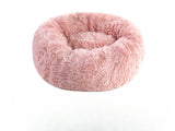 Plush Round Pet Bed - Winter Warm Cat & Dog Nest with Removable Cushion