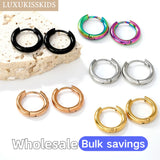 Minimalist Stainless Steel Hoop Earrings – Hypoallergenic Unisex Style