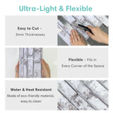 Azulejos de pared de PVC 3D autoadhesivos: resistentes al agua, al calor y de fácil instalación para la cocina, el baño y la decoración del hogar