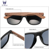Natural Wooden Polarized Sunglasses for Men – Stylish UV Protection with TR90 Frames