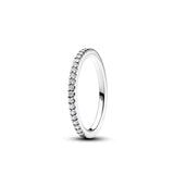 Elegant Unisex Zircon Silver Ring – Timeless Design for Daily Wear & Special Occasions