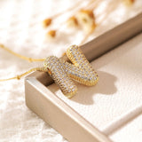 Letter Pendant Necklace for Women – Mood & Sleep Tracker Fashion Jewelry for Office & Career