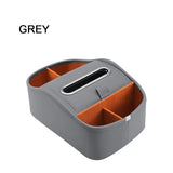 Universal Car Armrest Storage Box – PU Leather Center Console Organizer with Tissue Holder