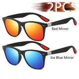 Vintage Square Unisex Sunglasses – Polarized Anti-Glare UV400 Shades for Driving & Fishing