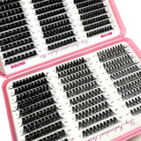 Professional DIY Cluster Eyelash Extensions Kit – 570-640pcs Mixed Length Voluminous Lashes