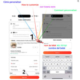 Clip para chupete de bebé personalizado: soporte de cuentas de silicona con nombre personalizado y colgante para mordedor, regalo