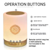 Multifunctional Muslim Night Light with Bluetooth Speaker - Quran Audio, Touch Control, Portable Design