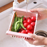 Cesta de almacenamiento retráctil para refrigerador: cajón organizador para refrigerador que ahorra espacio 