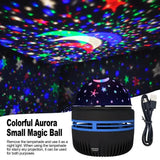 Galaxy Starry Night Light Projector, LED Ocean Wave & USB Home Decor