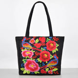Bolso de mano con diseño floral bordado: elegante y espacioso para cualquier ocasión