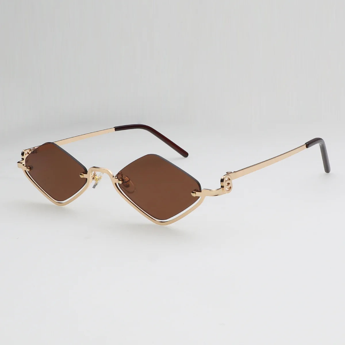 Gafas de sol poligonales pequeñas de moda para mujer: gafas de sol de marca de lujo con forma de ojo de gato