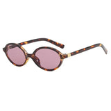 Gafas de sol pequeñas y sexys con diseño de leopardo ovalado: gafas modernas y bonitas para mujeres y hombres 🕶🐆