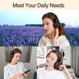 Luxury Gold Bluetooth Headphones with 20H Playtime & HiFi Sound - Wireless/Wired