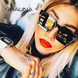 SHAUNA Retro Square Sunglasses – Trendy Tinted Shades for Men & Women