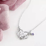 Kuromi Silver Necklace – Cute Anime Clavicle Chain Jewelry for Women