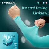 Men’s UV Protection Ice Silk Arm Sleeves – Non-Slip, Breathable Summer Sports Gear