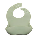 Baberos de silicona impermeables para bebés con un bonito lazo: babero suave y ajustable para niños y niñas