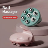 7-Bead Magnetic Massage Roller - Handheld Deep Tissue Massager for Full Body Pain Relief