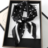2024 Silk Square Scarf – Elegant Satin Bandana for Women