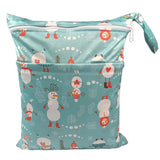 Bolsa impermeable para artículos húmedos y secos con dos bolsillos con cremallera: bolsa con estampado floral