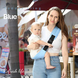 Portabebés ergonómico para bebés: cómodo portabebés tipo canguro con transporte frontal y lateral, mochila de algodón para maternidad
