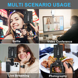 72 LED Rechargeable Selfie Light with Phone Clip – 3 Color Modes for Videos & Photography