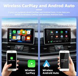 Wireless CarPlay & Android Auto 2-in-1 Adapter - 5Ghz WiFi for Mazda, Toyota, Mercedes & More