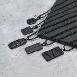 Stainless Steel Military Dog Tag Necklace for Men – Black & Silver with Box Chain