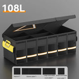 Collapsible Car Trunk Organizer – Large Capacity Storage Box with Reflective Strips