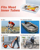 Complete Bike Tire Repair Kit with Patches, Levers & Vulcanizing Fluid