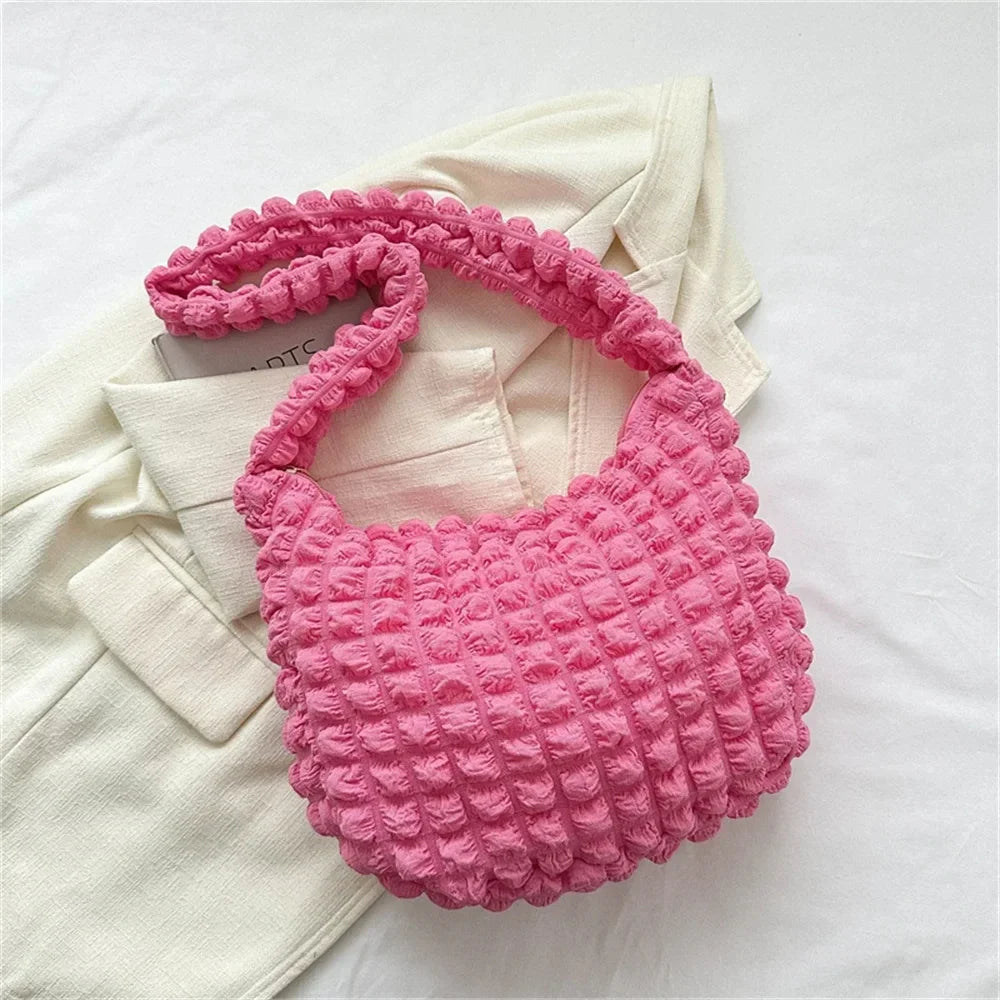 Bolso de hombro de poliéster elegante y versátil: ligero, duradero y perfecto para el uso diario