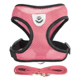 Adjustable Reflective Cat Harness with Leash – Soft, Safe & Comfortable Pet Walking Set