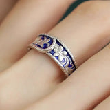 Adjustable Vintage Chain Ring – 925 Sterling Silver Open Ring for Women & Men