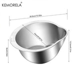 Cuenco para colar y lavar arroz de acero inoxidable: colador multiusos para uso en la cocina