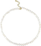 Natural Baroque Freshwater Pearl Choker Necklace for Women