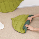 Leaf-Shaped Cat Bed Mat - Double-Sided Cotton Pet Blanket (2 Sizes, Washable)