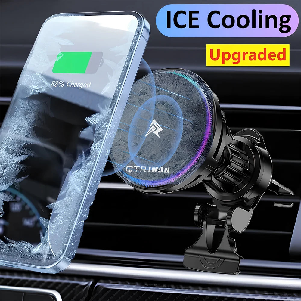 Magnetic Wireless Car Charger for iPhone 15/14/13/12 with Fast Charging