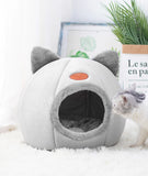 Deep Sleep Winter Cat Bed – Cozy Cave Nest for Kittens & Small Dogs