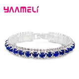 Elegant Sterling Silver Cubic Zirconia Women’s Chain Bracelet